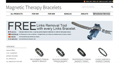 Desktop Screenshot of magnetic-therapy-bracelets.com